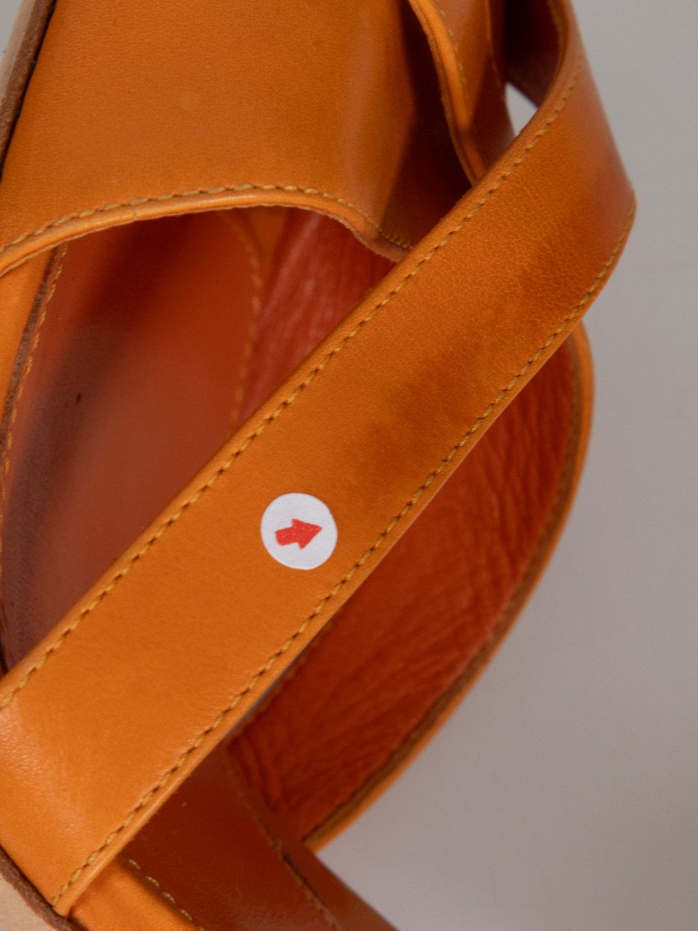 Sergio Rossi Orange Leather Peep Toe Heels Size US 10 / IT 40 - 8 Thumbnail