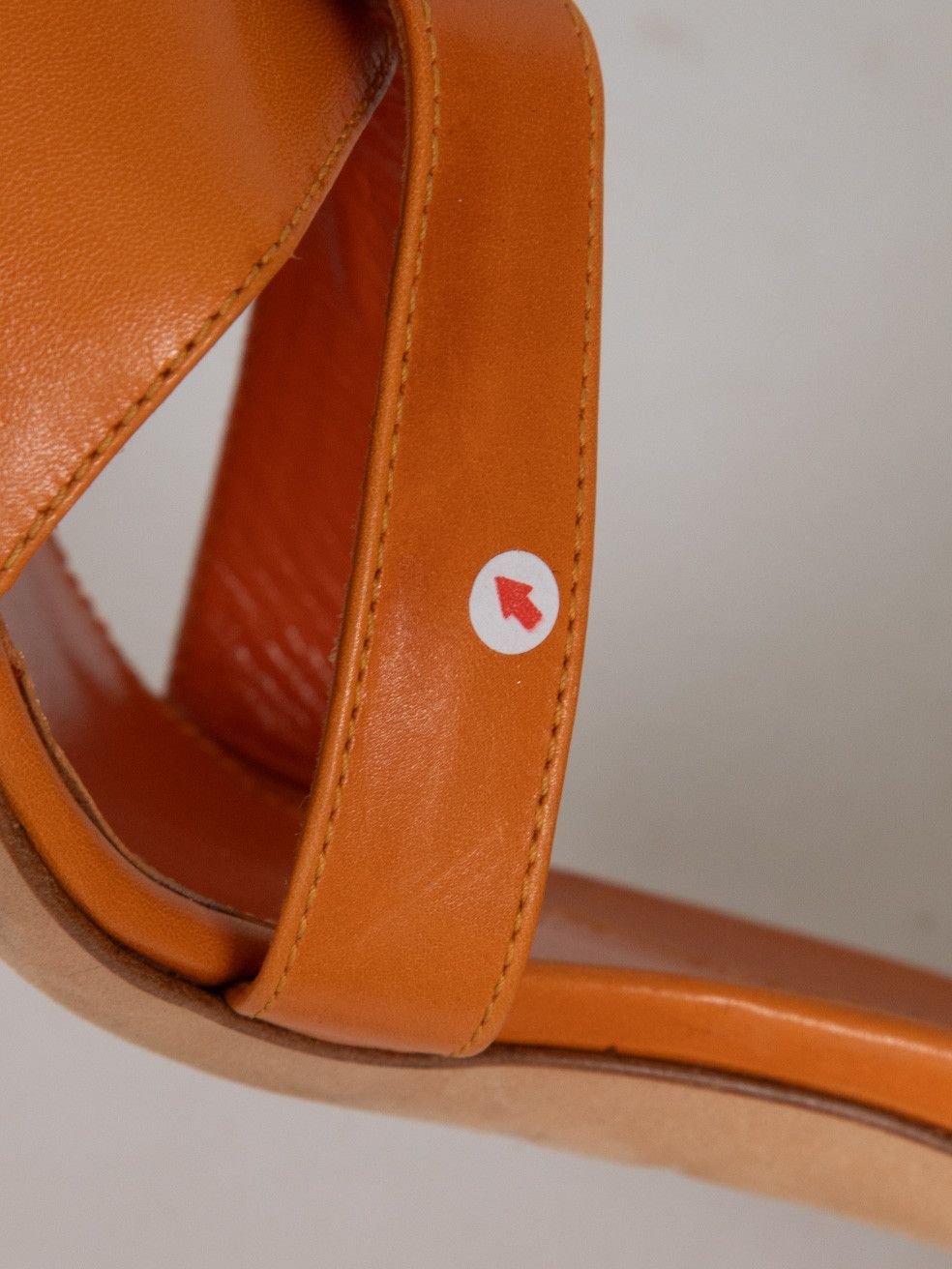 Sergio Rossi Orange Leather Peep Toe Heels Size US 10 / IT 40 - 9 Thumbnail
