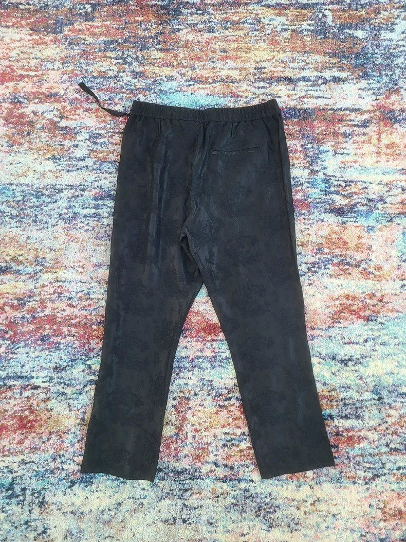 Ann Demeulemeester elegant black silk trousers with embroidery - dmc Size US 31 - 4 Thumbnail