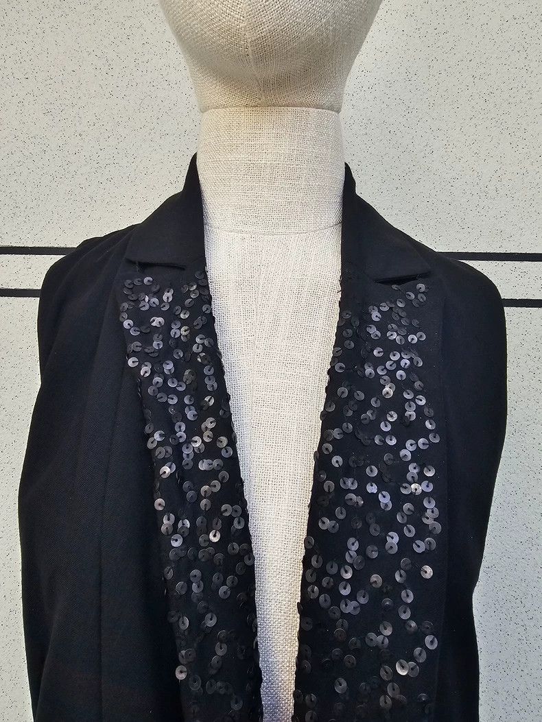 Ann Demeulemeester sequined black vest by Ann Demeulemeester - dmc Size US M / EU 48-50 / 2 - 6 Thumbnail