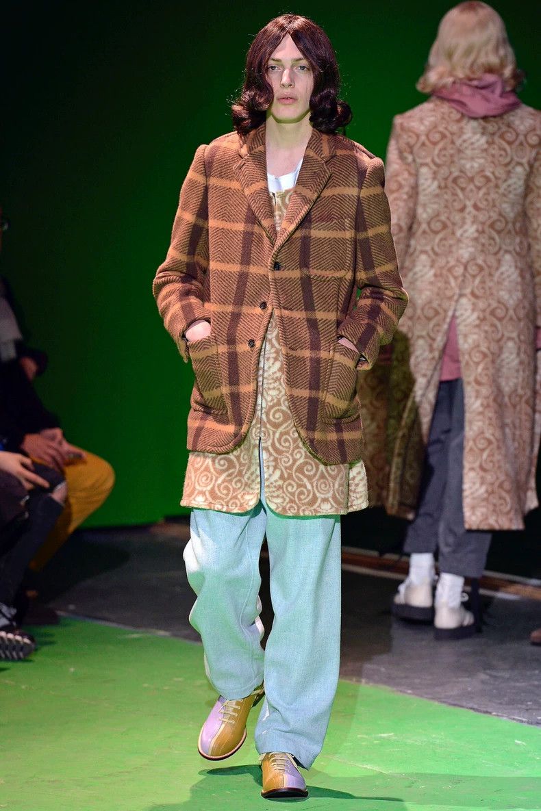 Comme des Garcons stylish brown plaid wool blazer - dmc Size US S / EU 44-46 / 1 - 6 Thumbnail