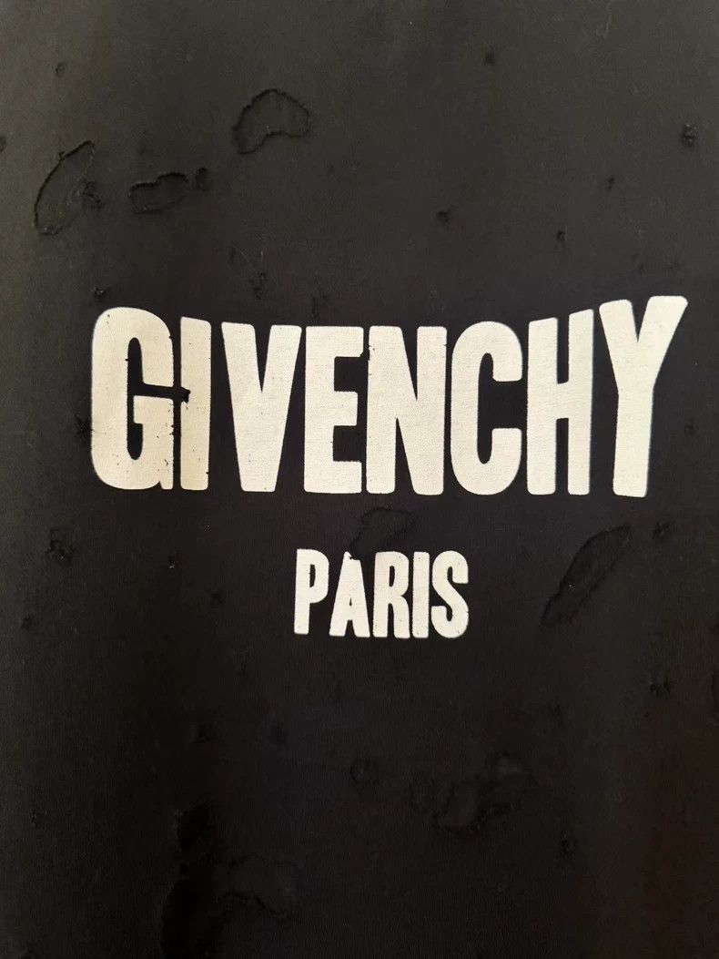 Givenchy givenchy black oversized distressed t-shirt - dmc Size US XS / EU 42 / 0 - 2 Thumbnail