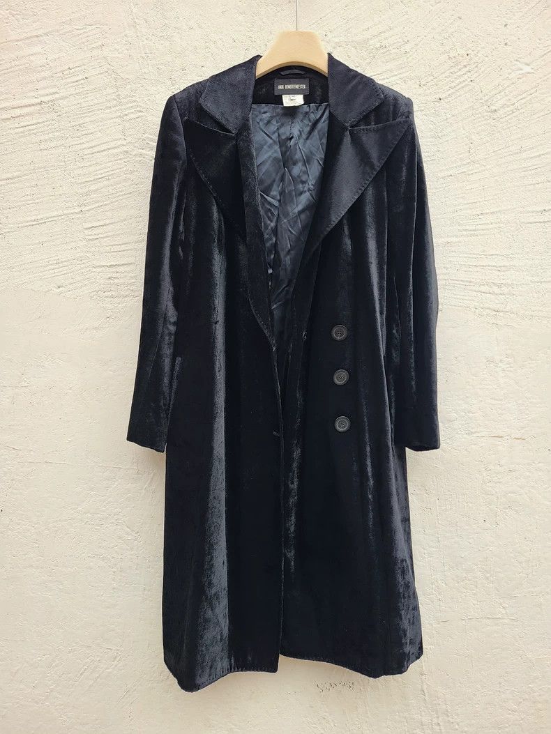 Ann Demeulemeester ann demeulemeester velvet outerwear coat - dmc Size US M / EU 48-50 / 2 - 2 Thumbnail