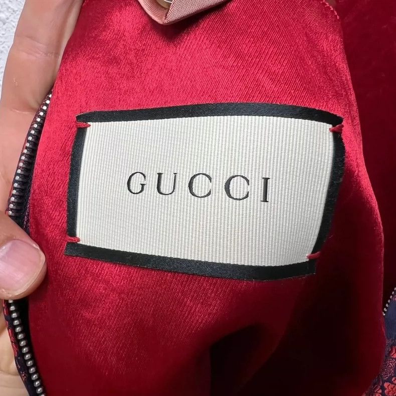 Gucci gucci floral embroidery silk baseball jacket - dmc Size US L / EU 52-54 / 3 - 3 Thumbnail