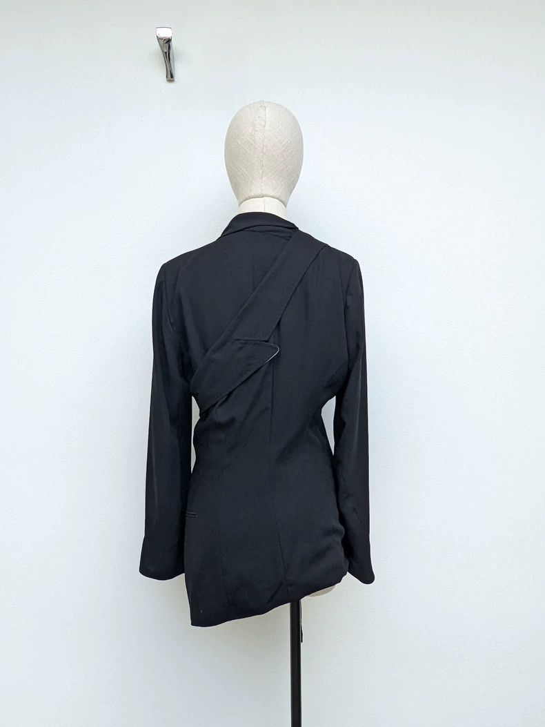 Ann Demeulemeester black deconstructed blazer by ann demeulemeester - dmc Size US M / EU 48-50 / 2 - 2 Thumbnail