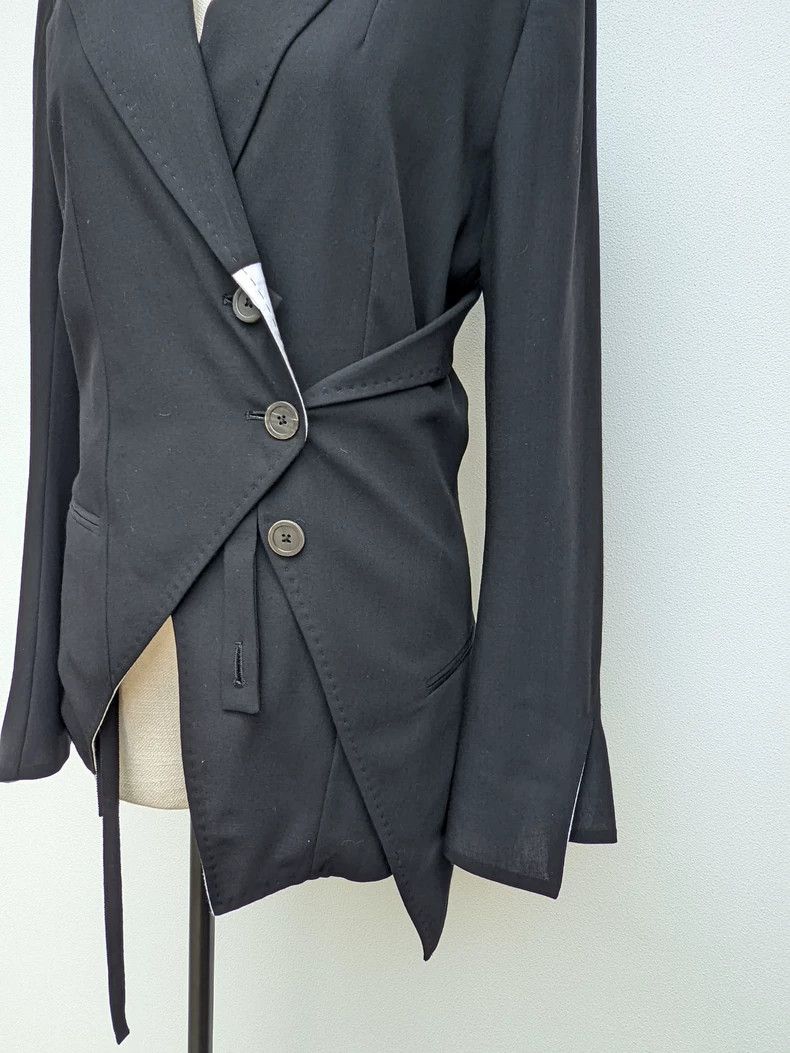 Ann Demeulemeester black deconstructed blazer by ann demeulemeester - dmc Size US M / EU 48-50 / 2 - 3 Thumbnail