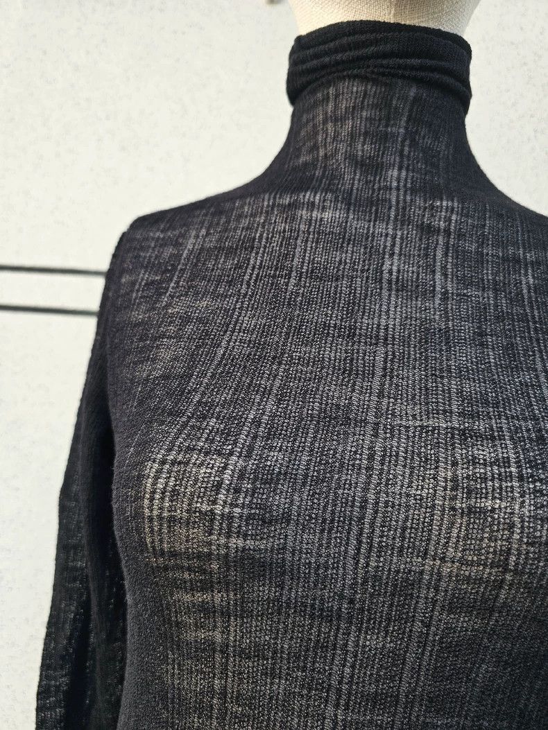 Ann Demeulemeester black long sleeve wool blend t-shirt - dmc Size US M / EU 48-50 / 2 - 3 Thumbnail