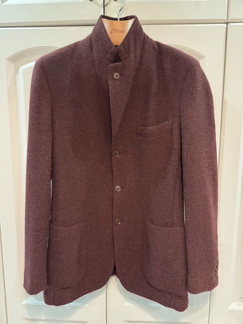 Loro Piana bordeaux casual cashmere blazer for men - dmc Size US L / EU 52-54 / 3 - 2 Thumbnail