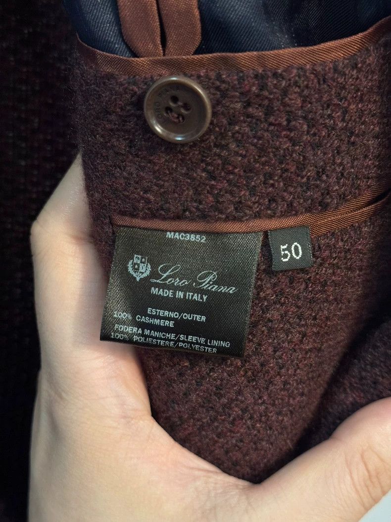 Loro Piana bordeaux casual cashmere blazer for men - dmc Size US L / EU 52-54 / 3 - 5 Thumbnail
