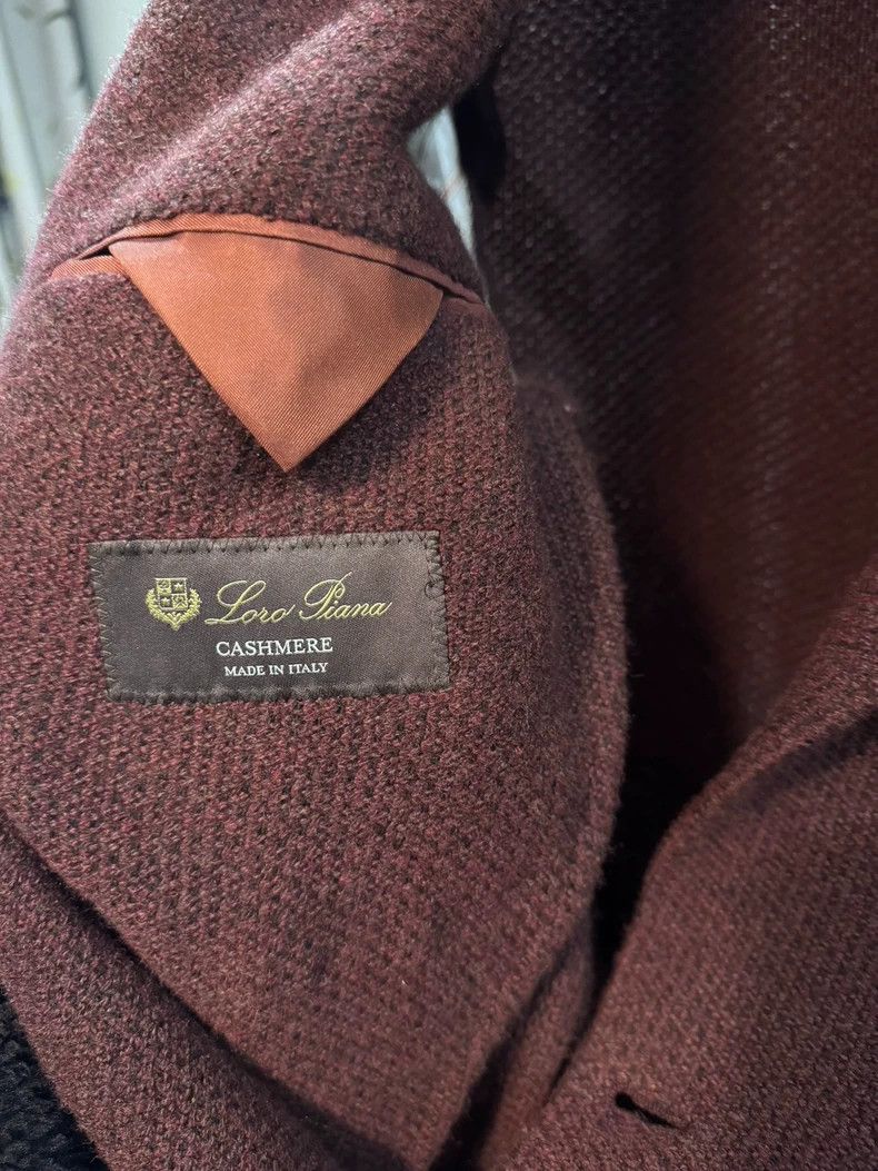 Loro Piana bordeaux casual cashmere blazer for men - dmc Size US L / EU 52-54 / 3 - 6 Thumbnail