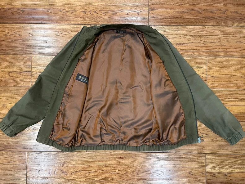Loro Piana Loro Piana Men's Bomber Jacket in Olive Green - dmc Size US XS / EU 42 / 0 - 3 Thumbnail