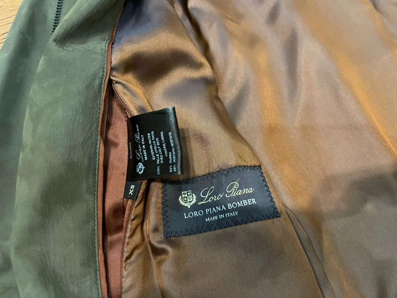 Loro Piana Loro Piana Men's Bomber Jacket in Olive Green - dmc Size US XS / EU 42 / 0 - 4 Thumbnail