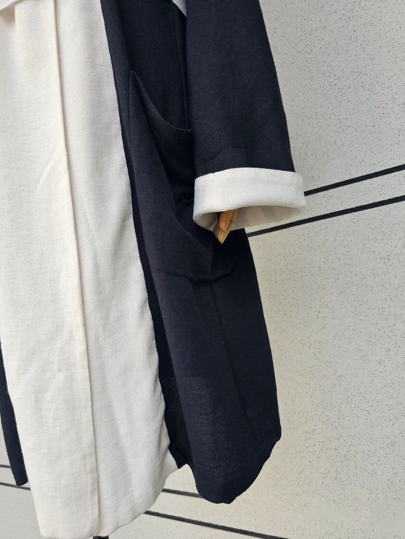Ann Demeulemeester rare black and white trench coat - dmc Size US M / EU 48-50 / 2 - 4 Thumbnail