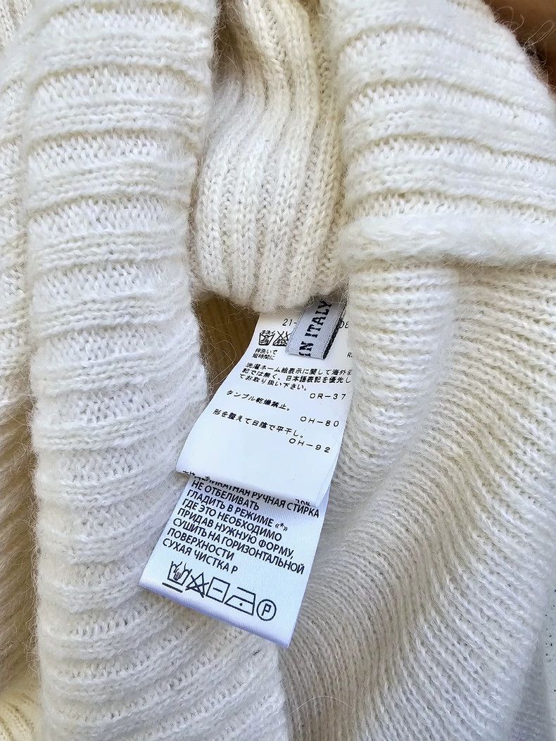 Ann Demeulemeester elegant turtleneck knit sweater with stripes - dmc Size US M / EU 48-50 / 2 - 6 Thumbnail