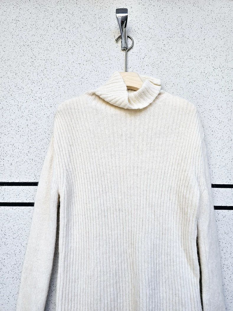 Ann Demeulemeester elegant turtleneck knit sweater with stripes - dmc Size US M / EU 48-50 / 2 - 4 Thumbnail
