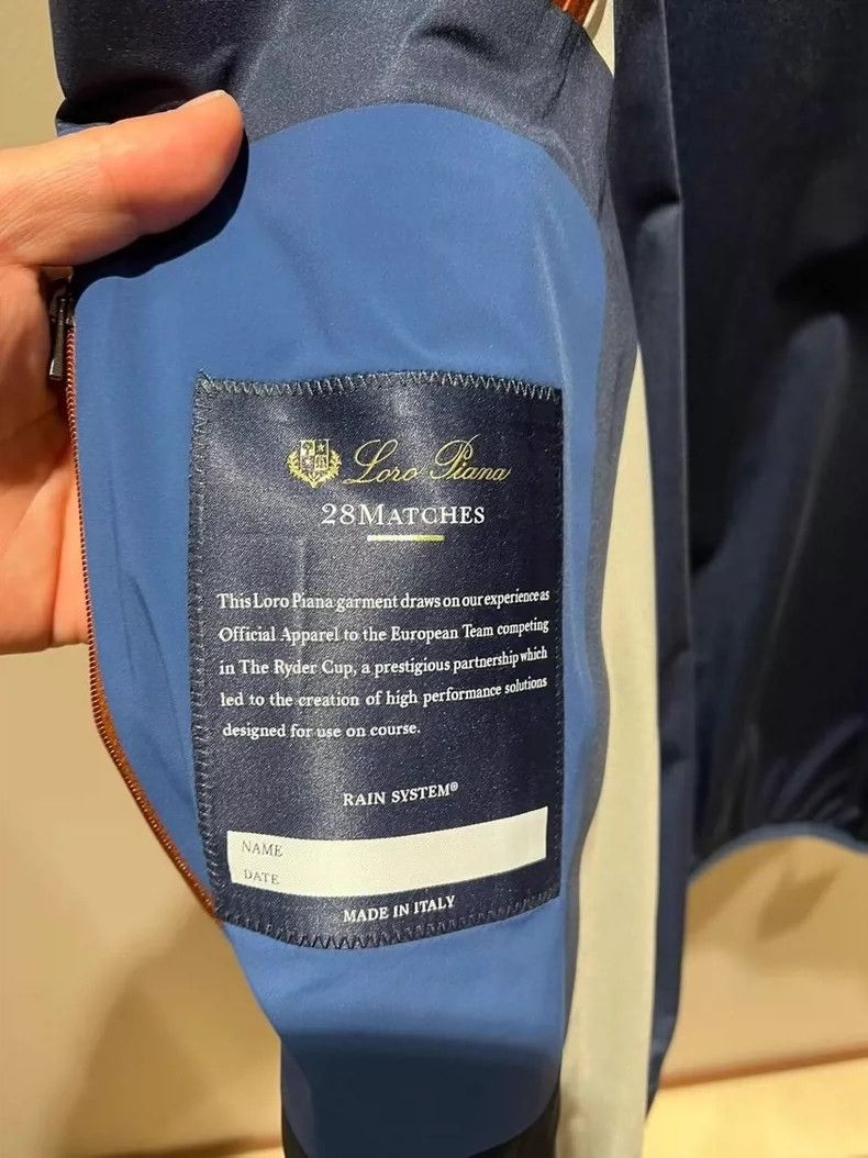 Loro Piana blue men's bomber jacket by loro piana - dmc Size US M / EU 48-50 / 2 - 5 Thumbnail