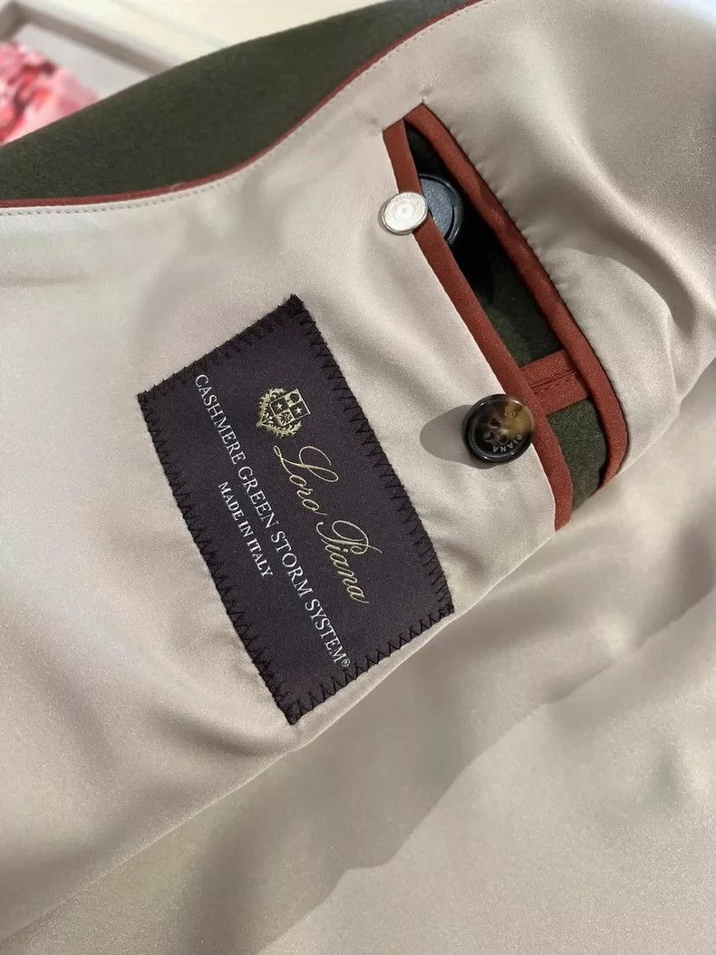 Loro Piana olive green waterproof cashmere coat - dmc Size US L / EU 52-54 / 3 - 5 Thumbnail