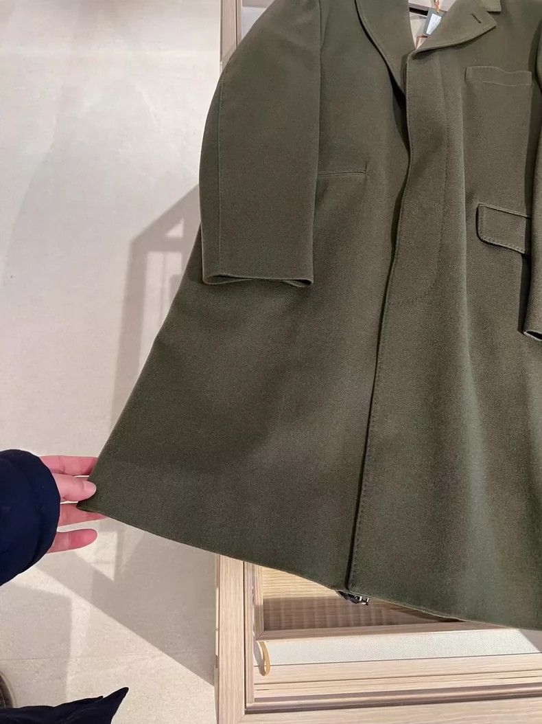 Loro Piana olive green waterproof cashmere coat - dmc Size US L / EU 52-54 / 3 - 4 Thumbnail