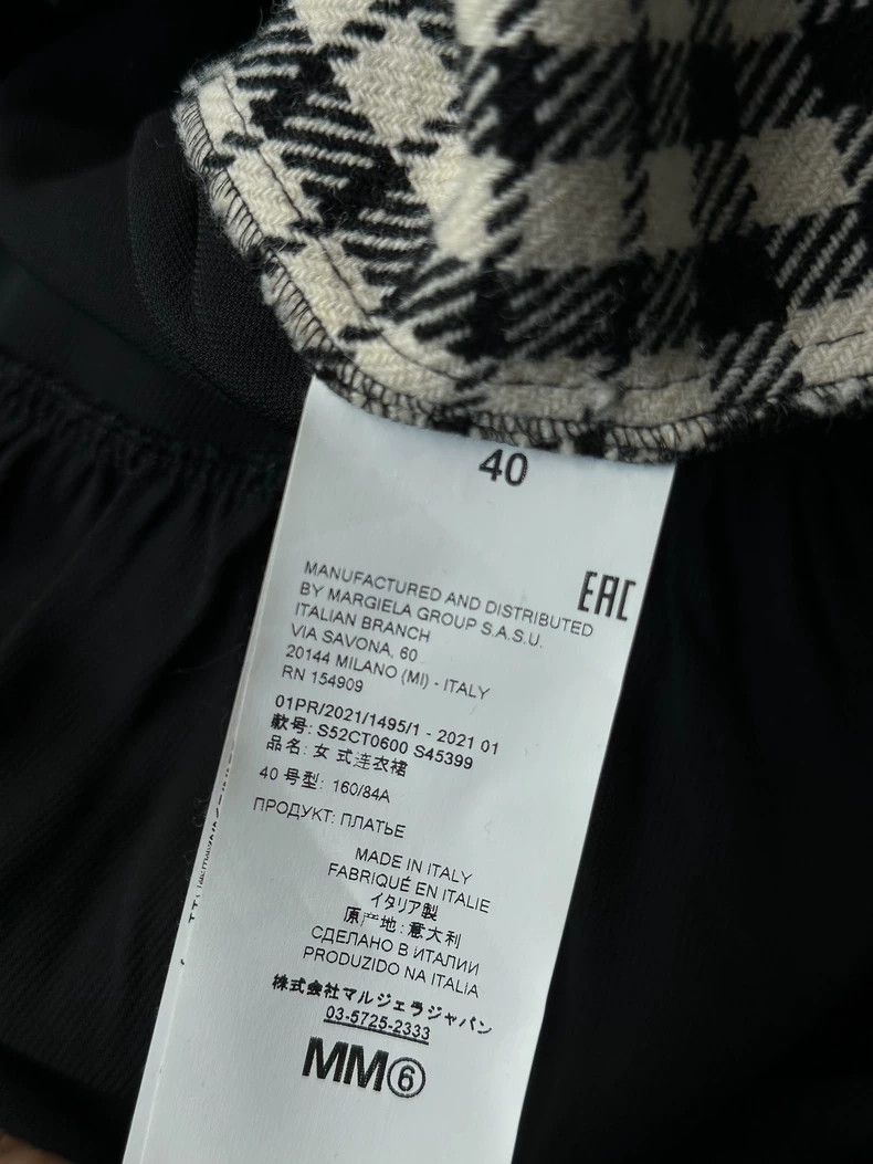 Maison Margiela maison margiela houndstooth wool dress - dmc Size US L / EU 52-54 / 3 - 3 Thumbnail
