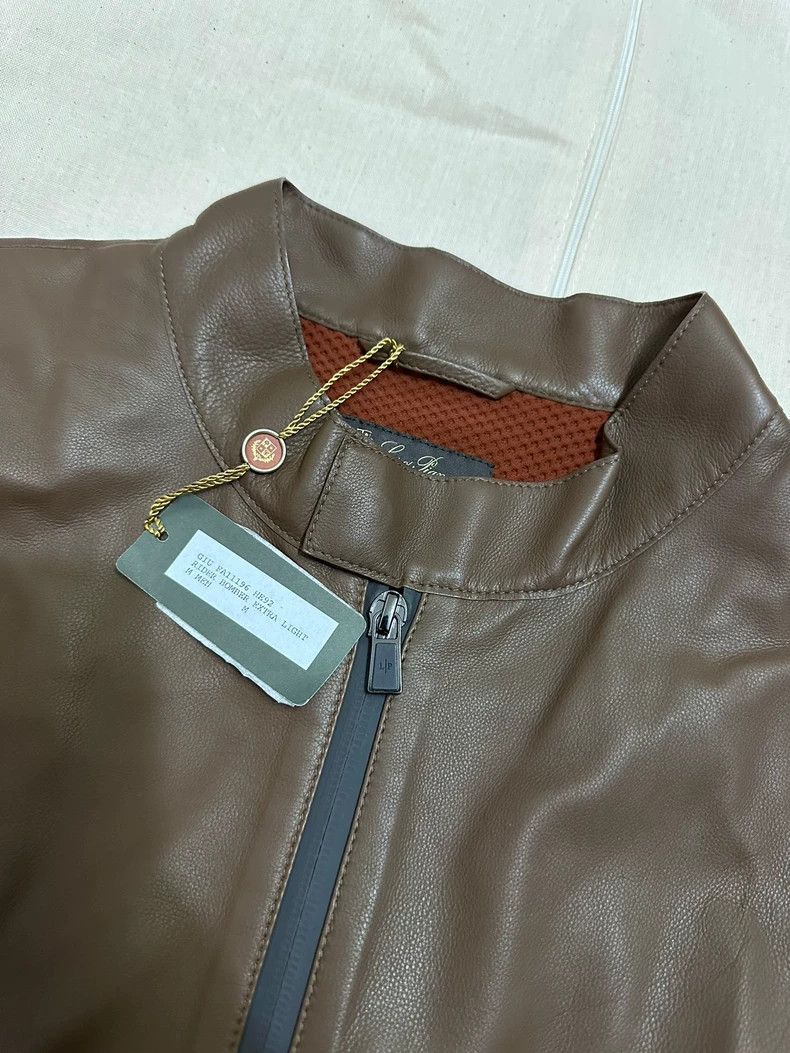 Loro Piana brown leather jacket with tags - dmc Size US M / EU 48-50 / 2 - 6 Thumbnail