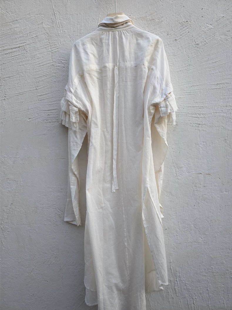Ann Demeulemeester elegant long shirt with ruffled sleeves - dmc Size US M / EU 48-50 / 2 - 3 Thumbnail