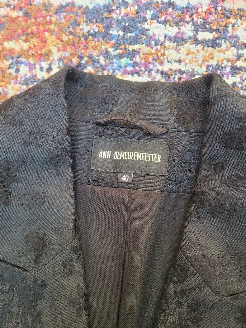 Ann Demeulemeester silk embroidered trench coat with removable skirt - dmc Size US S / EU 44-46 / 1 - 7 Thumbnail