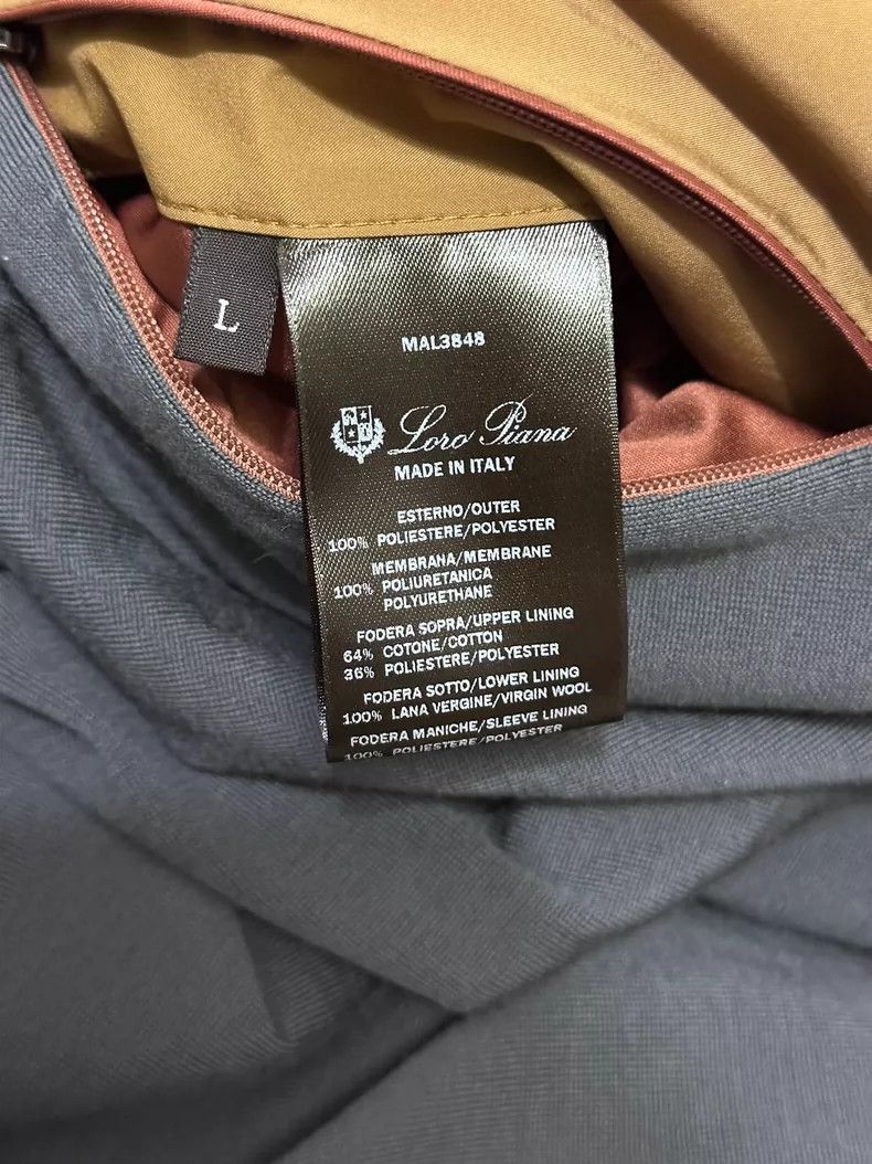 Loro Piana brown tech fabric lightweight jacket - dmc Size US L / EU 52-54 / 3 - 4 Thumbnail