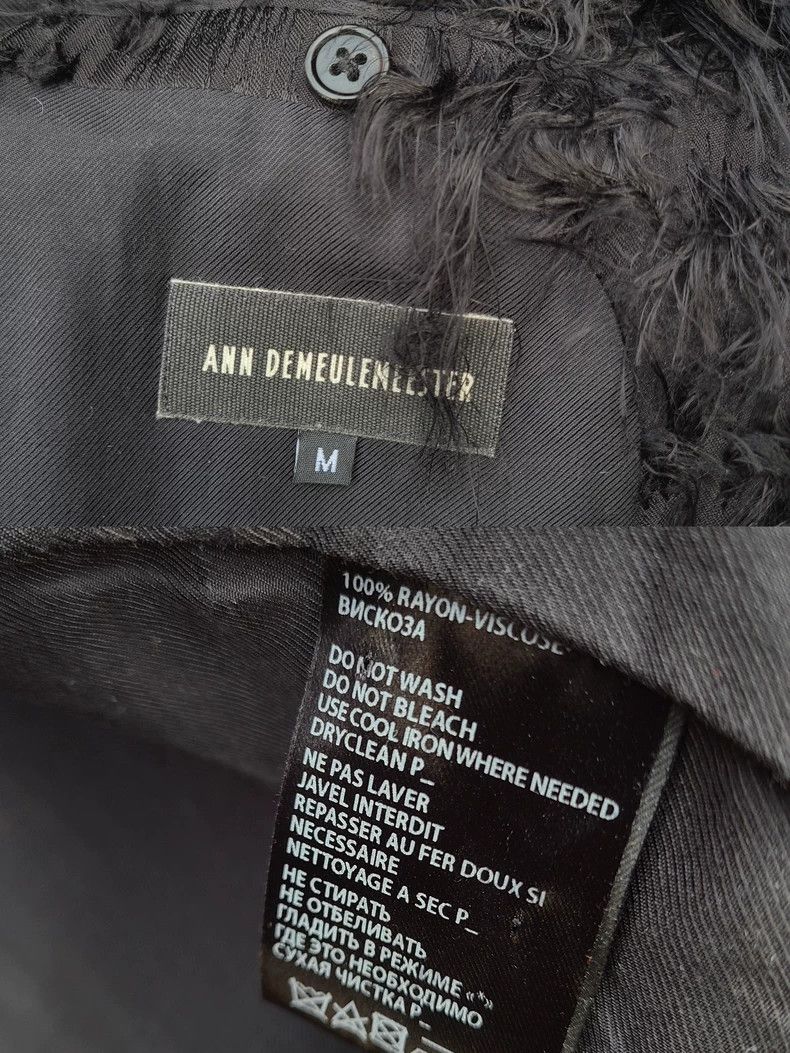 Ann Demeulemeester black silk textured blazer jacket - dmc Size US M / EU 48-50 / 2 - 8 Thumbnail