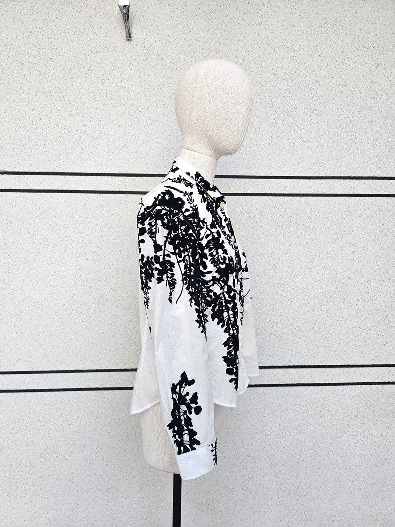 Ann Demeulemeester ann demeulemeester women's shirt with floral design - dmc Size US M / EU 48-50 / 2 - 4 Thumbnail