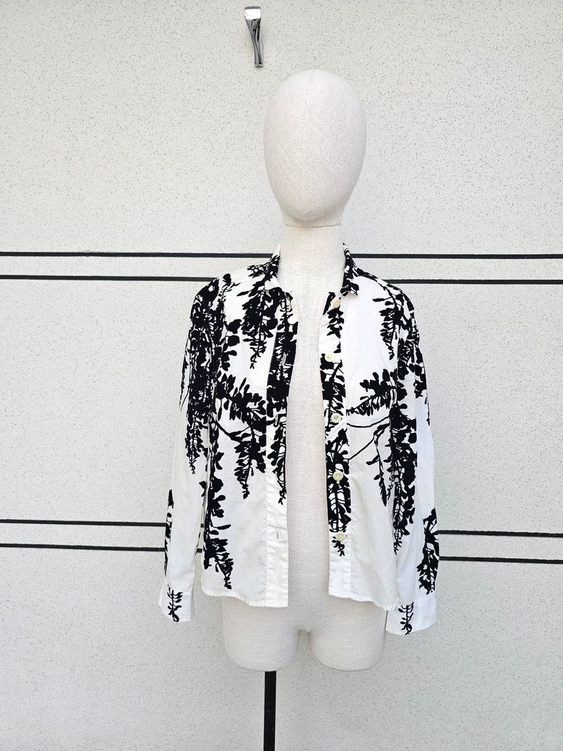Ann Demeulemeester ann demeulemeester women's shirt with floral design - dmc Size US M / EU 48-50 / 2 - 2 Thumbnail