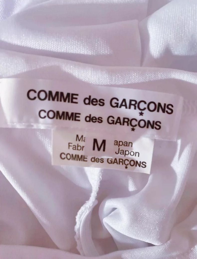 Comme des Garcons white ruched crew neck t-shirt - dmc Size US M / EU 48-50 / 2 - 7 Thumbnail