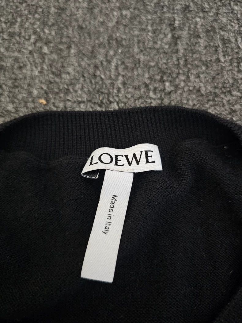 Loewe Loewe Men's Wool Knitted Sweater with Design - dmc Size US M / EU 48-50 / 2 - 4 Thumbnail