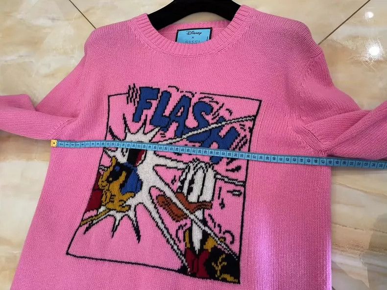 Gucci gucci pink disney donald duck sweater - dmc Size US M / EU 48-50 / 2 - 5 Thumbnail