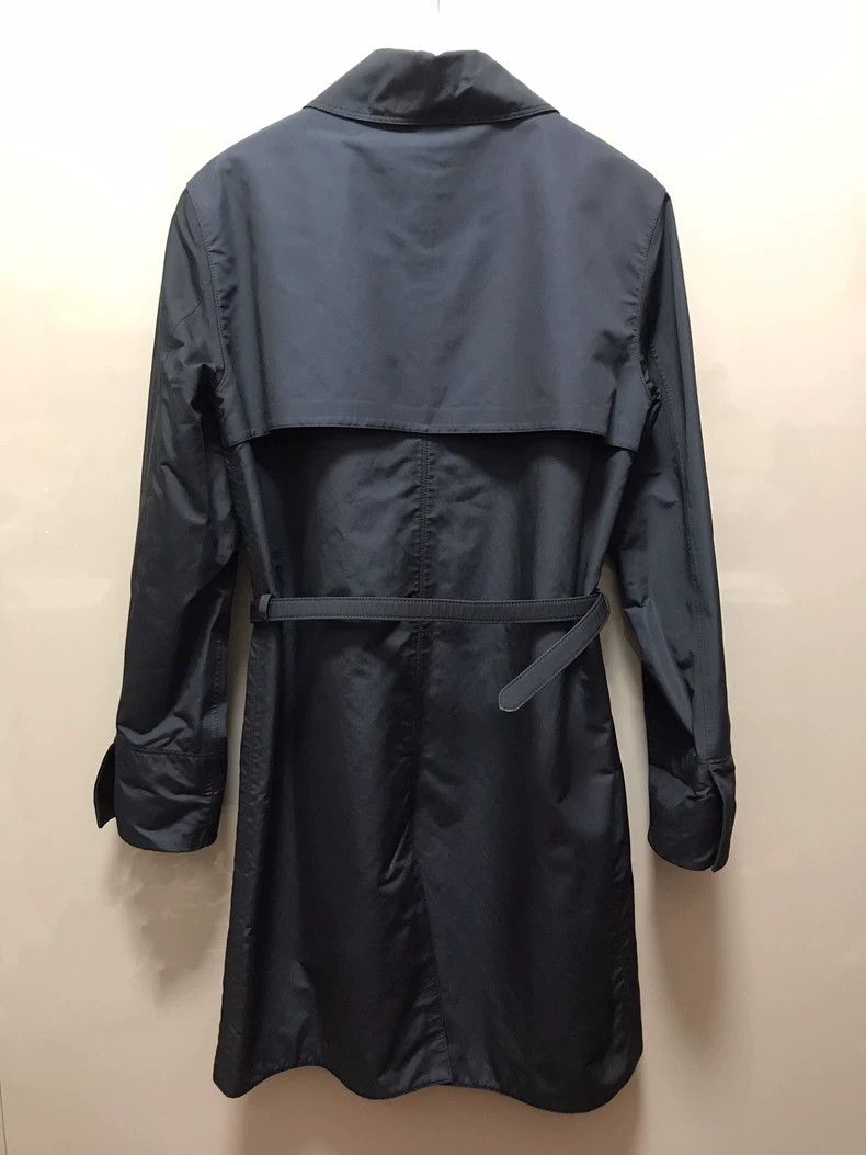Loro Piana stylish navy long coat with inner lining - dmc Size US L / EU 52-54 / 3 - 3 Thumbnail