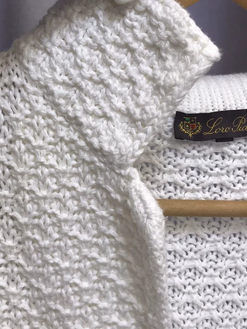 Loro Piana white knitted cardigan with buttons - dmc Size US M / EU 48-50 / 2 - 4 Thumbnail