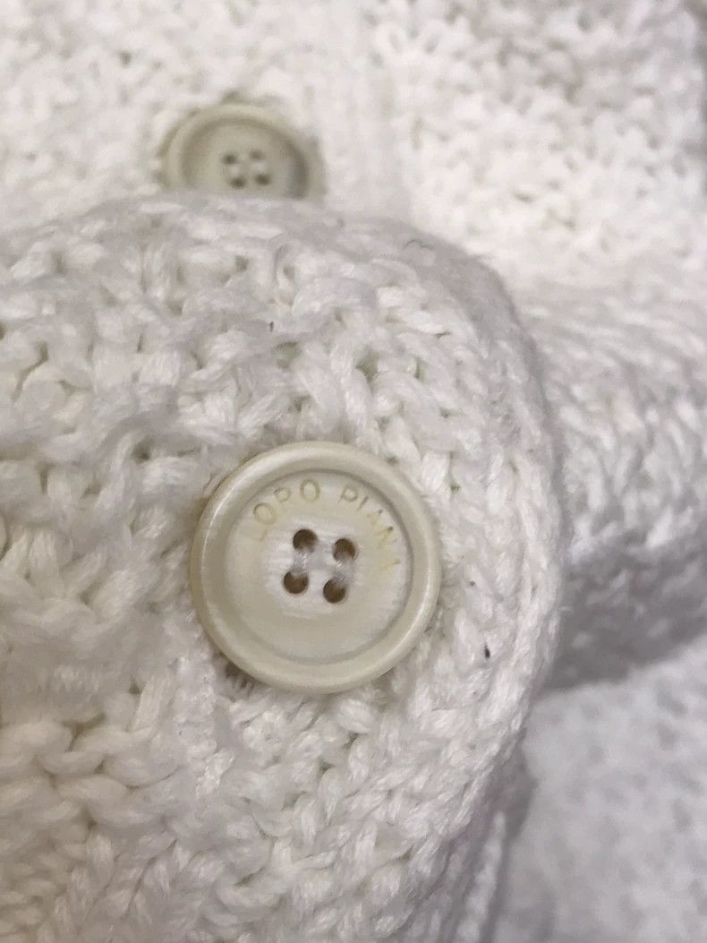 Loro Piana white knitted cardigan with buttons - dmc Size US M / EU 48-50 / 2 - 3 Thumbnail