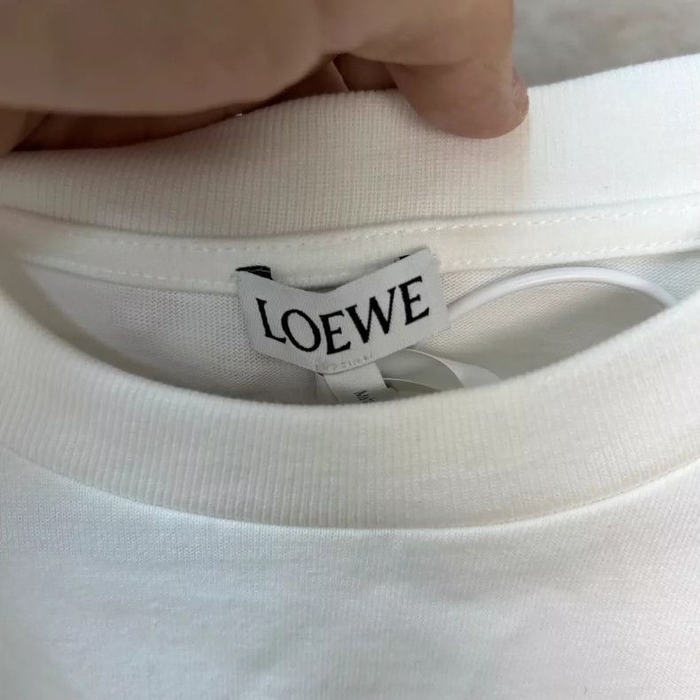Loewe white embroidered logo short sleeve t-shirt - dmc Size US S / EU 44-46 / 1 - 3 Thumbnail