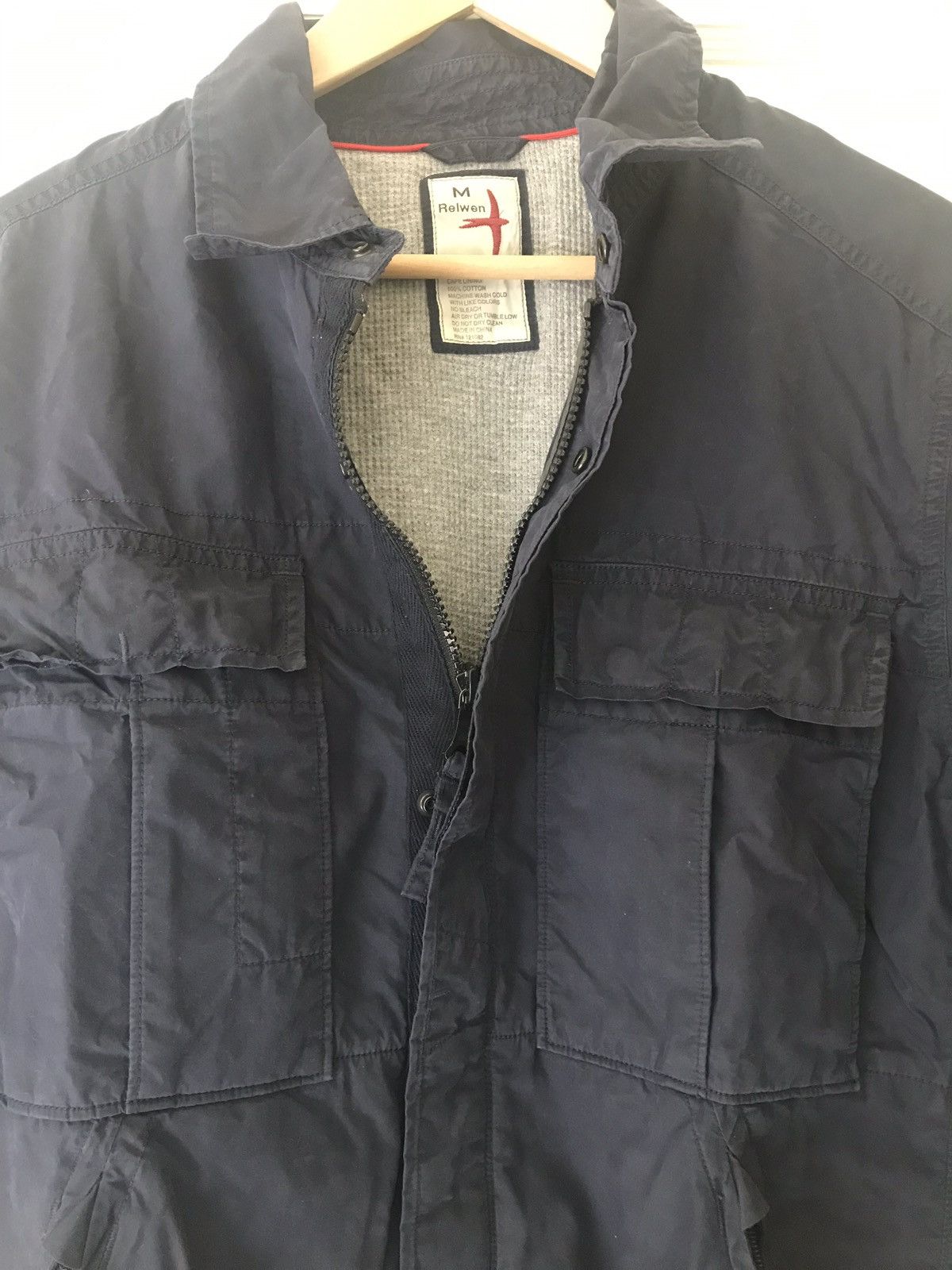 Relwen Relwen Sailcloth Tanker Jacket Navy Size M 