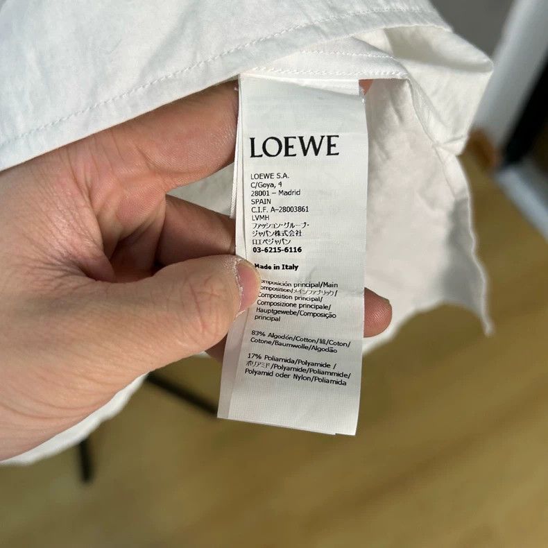 Loewe Loewe White Long Sleeve Button-Up Shirt - dmc Size US M / EU 48-50 / 2 - 4 Thumbnail