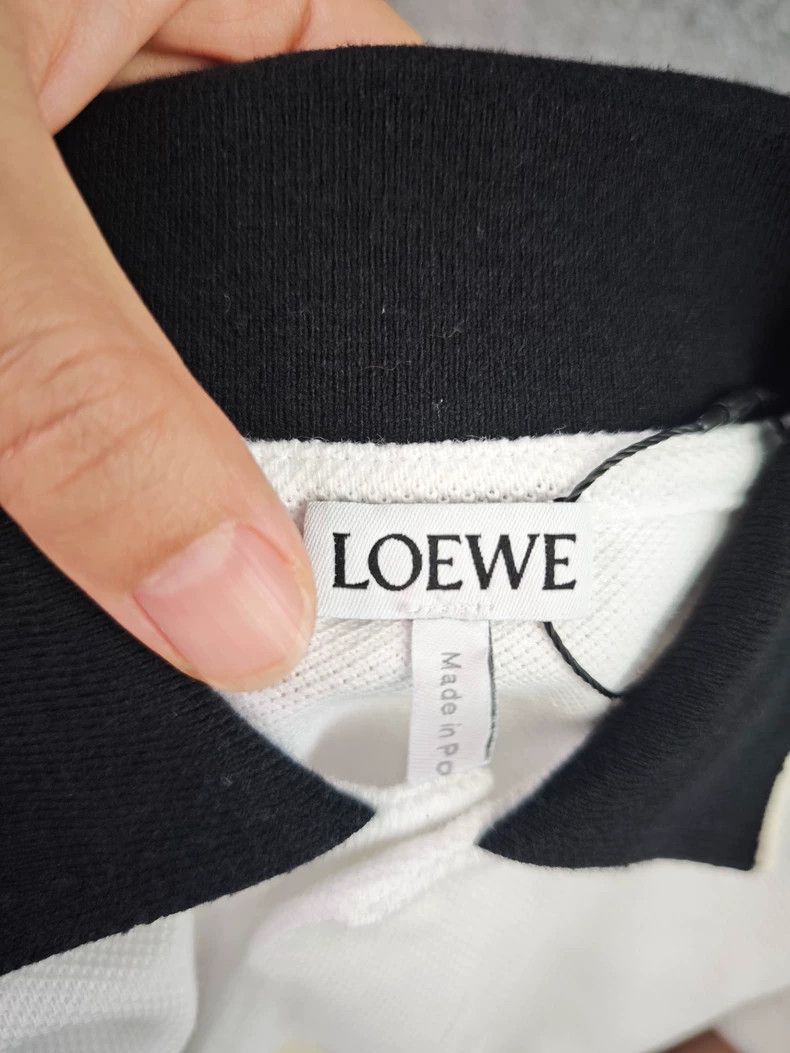 Loewe white short sleeve polo shirt for men - dmc Size US S / EU 44-46 / 1 - 4 Thumbnail