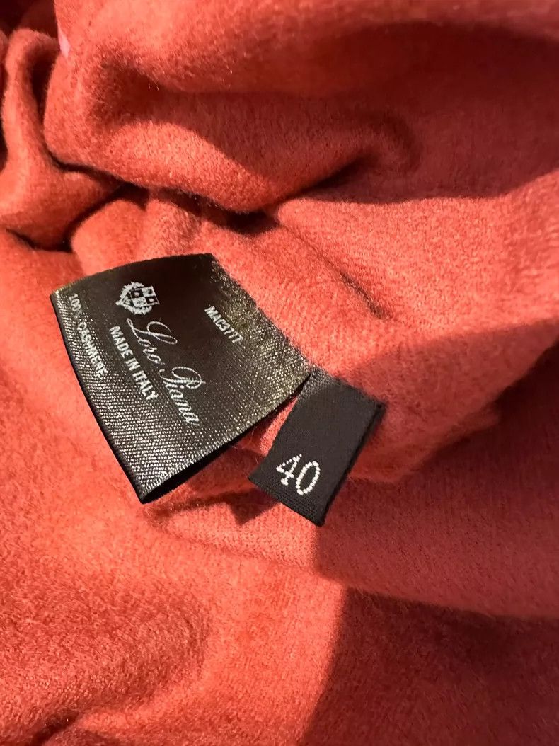 Loro Piana soft cashmere dress in vibrant coral shade - dmc Size US M / EU 48-50 / 2 - 3 Thumbnail