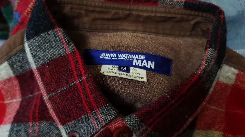 Junya Watanabe junya watanabe man patchwork plaid shirt - dmc Size US M / EU 48-50 / 2 - 8 Thumbnail
