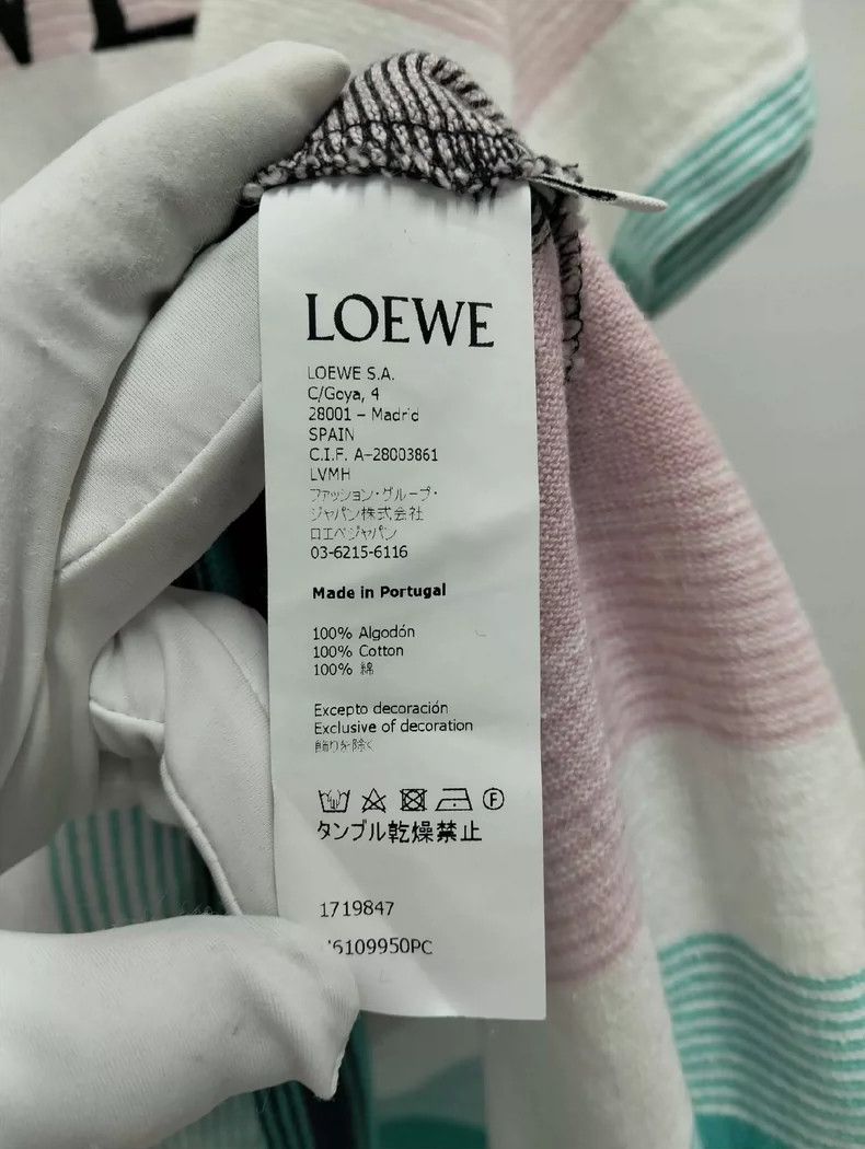 Loewe striped LOEWE embroidered short sleeve T-shirt - dmc Size US L / EU 52-54 / 3 - 4 Thumbnail