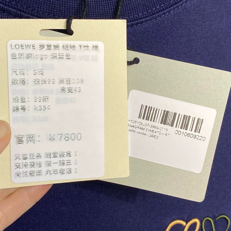 Loewe deep blue LOEWE short sleeve t-shirt - dmc Size US S / EU 44-46 / 1 - 9 Thumbnail