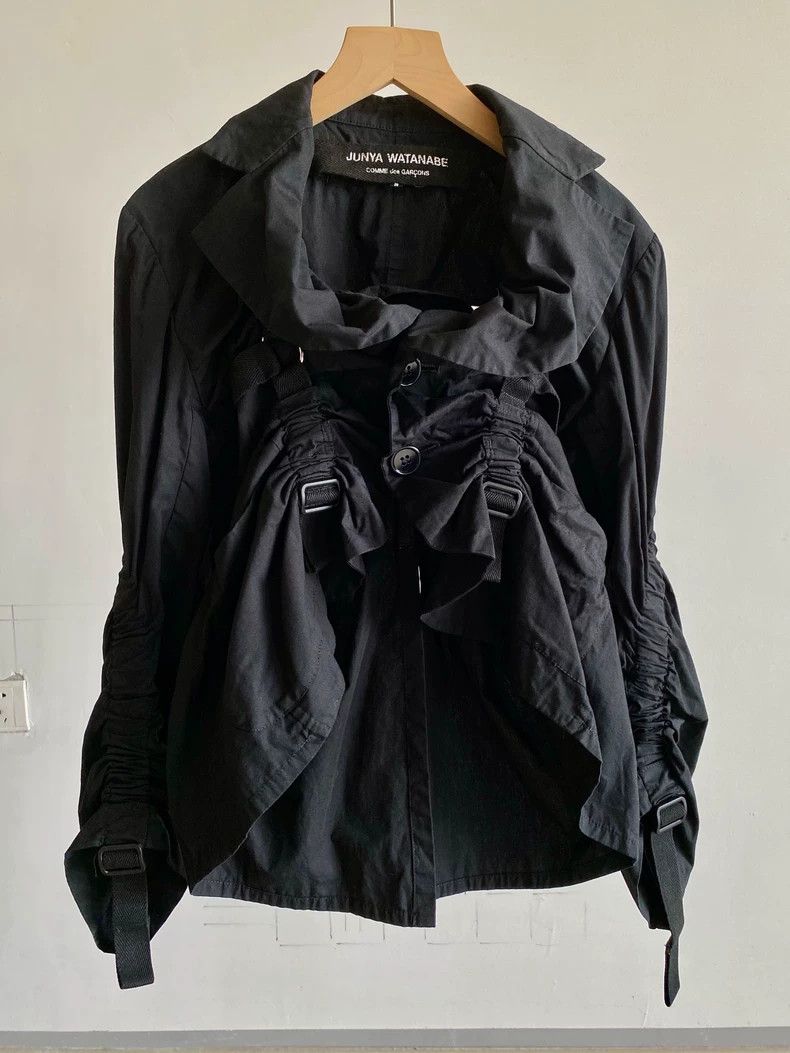 Junya Watanabe black draped deconstructed outerwear by junya watanabe - dmc Size US S / EU 44-46 / 1 - 5 Thumbnail