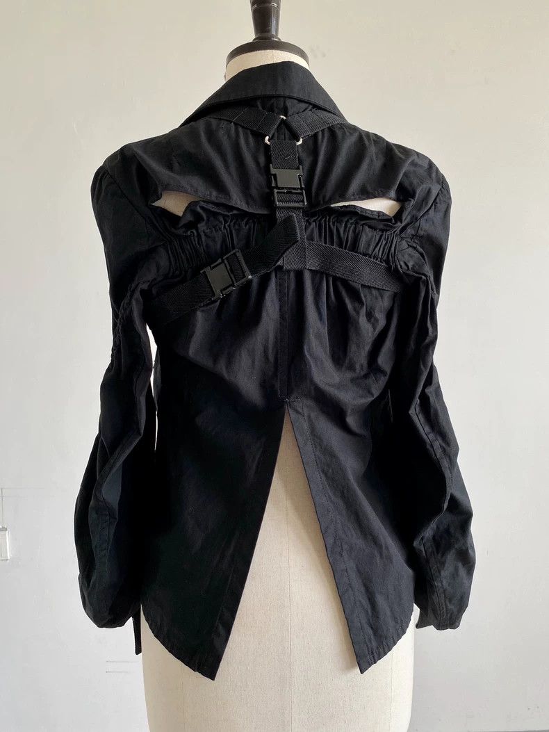 Junya Watanabe black draped deconstructed outerwear by junya watanabe - dmc Size US S / EU 44-46 / 1 - 2 Thumbnail