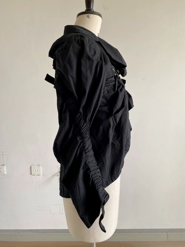 Junya Watanabe black draped deconstructed outerwear by junya watanabe - dmc Size US S / EU 44-46 / 1 - 4 Thumbnail