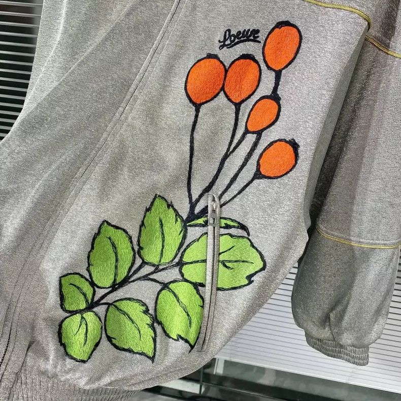 Loewe silver floral embroidered jacket by Loewe - dmc Size US L / EU 52-54 / 3 - 3 Thumbnail