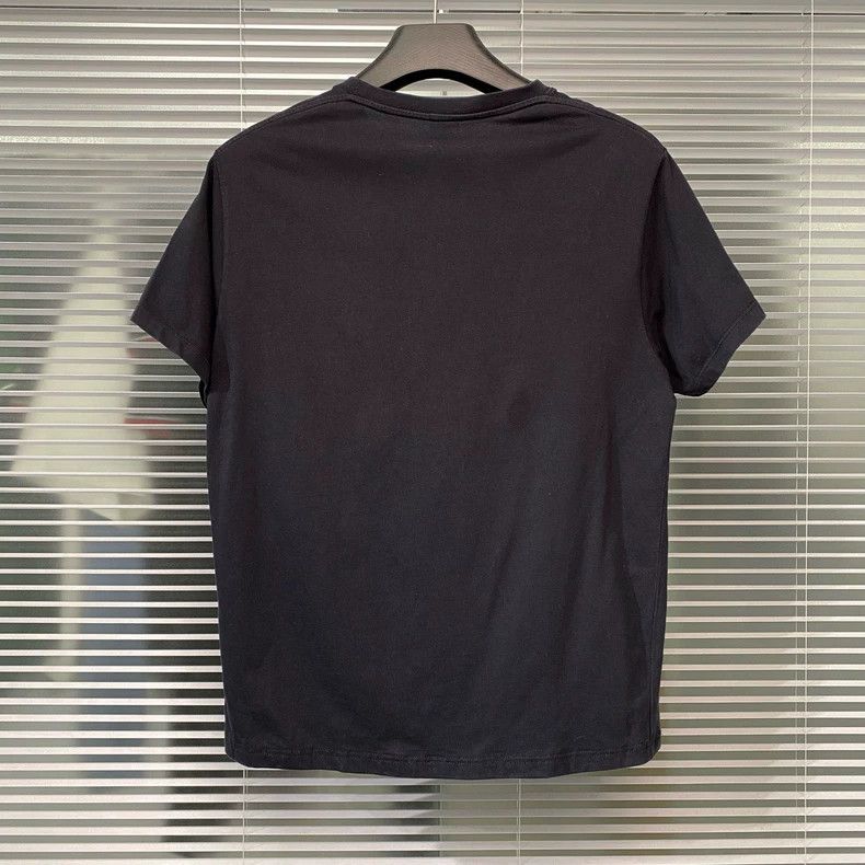Loewe black embroidered logo short sleeve t-shirt - dmc Size US M / EU 48-50 / 2 - 2 Thumbnail