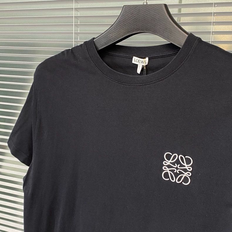 Loewe black embroidered logo short sleeve t-shirt - dmc Size US M / EU 48-50 / 2 - 3 Thumbnail